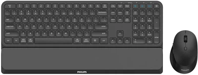 Комплект беспроводной Philips 6000 Slim Wireless/Bluetooth Black (SPT6607B/00)