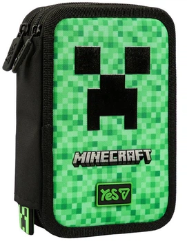 Пенал шкільний потрійний YES 533749 Minecraft