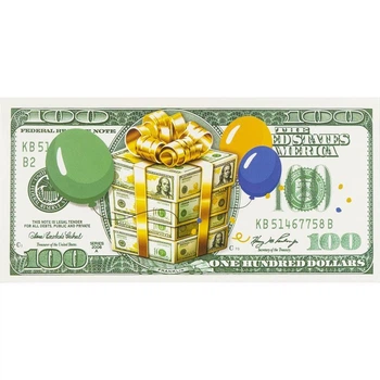Подарочный конверт для денег С днем рождения Happy Birthday картонный праздничный 16.5х8 см КВ 24-238