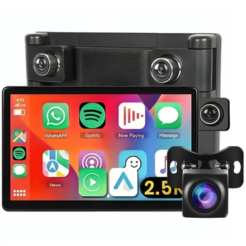 Автомобільний дисплей CarPlay з камерою заднього виду 15м Podofo A3782 8", бездротовий Apple CarPlay та Android Auto, монітор з