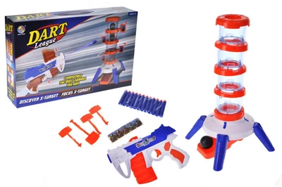 Воздушный детский тир с бластером Dart League Focus X-Target B3240N в коробке р.42x8.5x26 см YG Toys