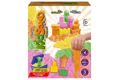 Набір із кінетичним піском KS-04-01,02,03U "KidSand" 400 гр. у коробці DANKO