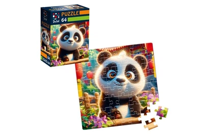 Пазлы De.tail. Улыбающаяся панда. 64 детали DT1234-10 (рус) Vladi Toys
