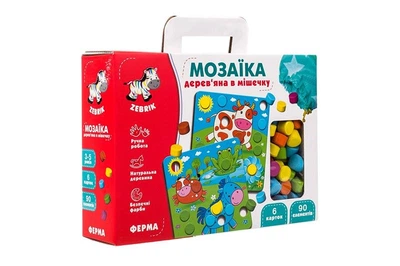Деревянная мозаика "Ферма" ZB2002-01 VladiToys