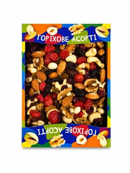 Микс орехов с клюквой и вишней 500г