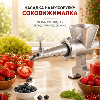 Насадка на м'ясорубку Соковитискач
