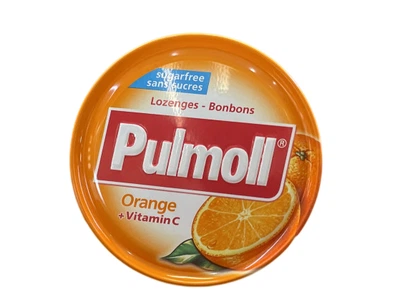 Льодяники Pulmoll зі смаком апельсина без цукру 45 г (4002590703954)