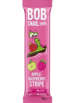 Цукерки Bob Snail Страйпс Яблуко-Малина натуральні 14 г (4820206080738)