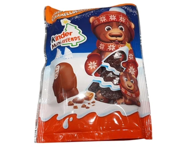 Kinder Mini Friends Цукерки з молочним шоколадом зі смаком карамелі та шматочками печива 122 г (8000500427262)