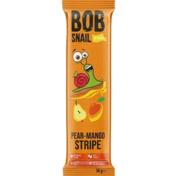 Цукерки Bob Snail Страйпс Груша-Манго натуральні 14 г (4820206080752)