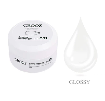 Гель для наращивания Crooz Creamy Builder Gel №31 белый 15 мл