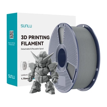 Филамент SUNLU PLA+ 2.0 1.75mm 1kg Gray (PLA+ 2.0 Gr)