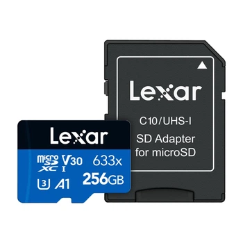 Карта пам'яті Lexar High-Performance 633x microSDXC 256GB з адаптером SD (LSDMI256BB633A)
