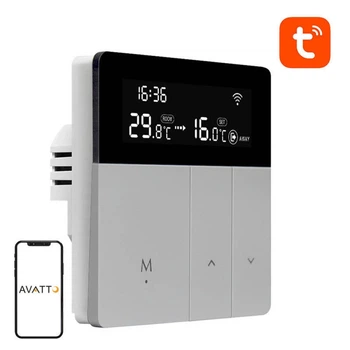 Терморегулятор AVATTO WT50 Wi-Fi Tuya 3A (WT50-WH-3A)