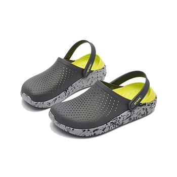 Крокси чоловічі сірі сабо Crocs Literide Grey Light Green 40 (EU 41-42) підошва клякси