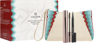 Zestaw kosmetyków Collistar Infinito Tusz do rzęs 7.5 ml + Eyeliner 1 ml + Kosmetyczka (8015150011068)