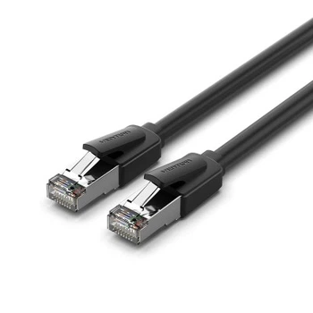 Патч-корд 5м, S/FTP cat 8 RJ-45 black VENTION