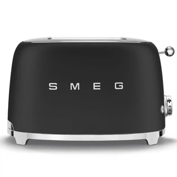 Тостер Smeg TSF01PGEU Retro 50's Style на 2 скибки, матовий чорний