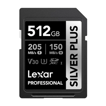 Карта памяти Lexar Professional Silver Plus SDXC 512GB (LSDSIPL512G-BNNNG)