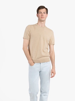 Футболка чоловіча Arber Crew-neck SS120 L зріст 4 бежевий (M09.02.16.622)