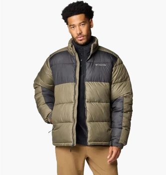 Пуховик чоловічий зимовий Columbia Pike Lake Ii Olive розмір XL
