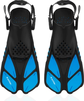 Ласти для плавання Outtec SeaSprint O-05324 S/M Чорно-блакитні (5905399053246)