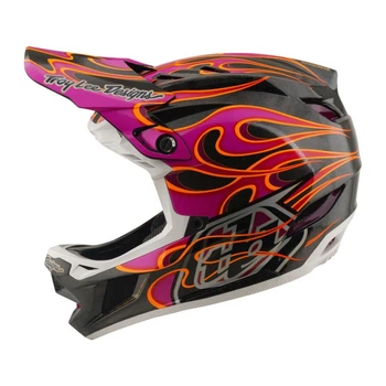 Вело шлем TLD D4 CARBON HELMET; TORCHED [CARBON / MAGENTA] L