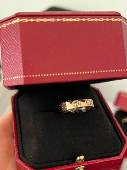 Каблучка Love Diamond Ring 18K Pink Gold Classic