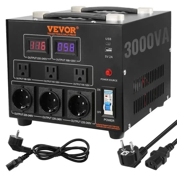 Перетворювач напруги VEVOR 110В в 220В 3000W (840349935638)