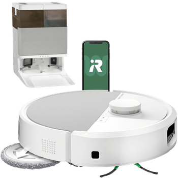 Робот-пилосос iRobot Roomba Plus 505 Combo Білий + станція AutoWash