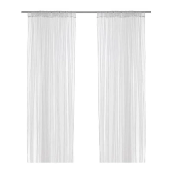 Тюли-сеточка гардины IKEA Lill Лилль 280x300см 2шт белые 100.702.62
