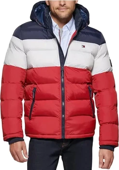 Мужская демисезонная куртка Tommy Hilfiger, размер 36/S/44, красная