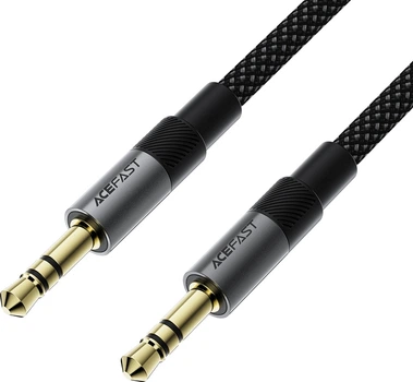 Аудиокабель Acefast J10 3.5 мм AUX audio adapter cable Black (6974316285267)