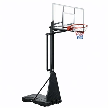 Стойка баскетбольная мобильная SP-Sport ADULT S023 Щит-PC размер 136х80см Кольцо-сталь d-45см Регул.высота 255-325см