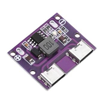 DC-DC понижающий преобразователь 2х USB Type-C с 6-36В на 5В, 3А 9V/12V/24V/36V, плата, модуль зарядки