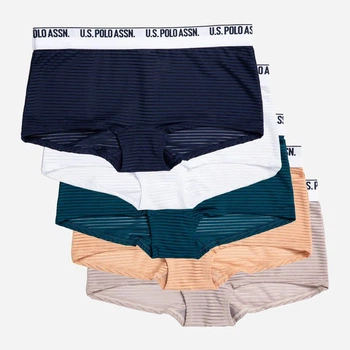 Набор трусиков шортов женских U.S. Polo Assn 244713613 M 5 шт Холодный микс (1160779264)