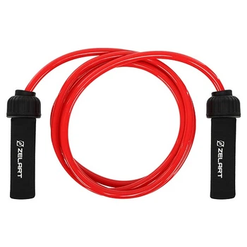 Скакалка с PVC жгутом Zelart POWER ROPE FI-4883-H HEAVY l-2,7м d-17,5мм Вес 1000г Черный