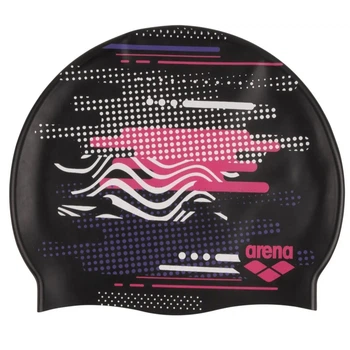 Шапочка для плавания Arena Print Jr Black/Pink (1097-94171-243 UNI)