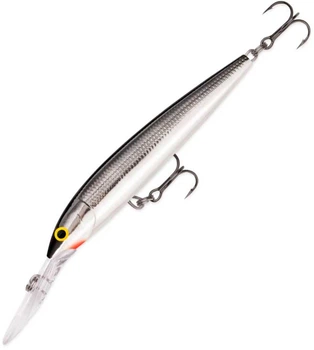 Воблер Rapala Down Deep Husky Jerk Ruttlin 100 mm 11 g 2.1-4.8 m Mid Grey/Silver Grey (1102-DHJ10 S)