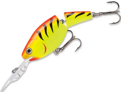 Воблер Rapala Jointed Shad Rap Rattlin Suspen 8 g 5 cm 1.8-3.9 m Yellow/Red (1102-JSR05 HT)