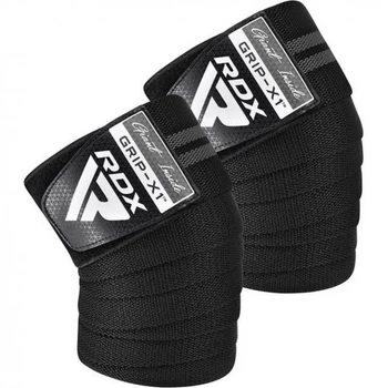 Бинты на колени KR11 GYM Knee Wrap RDX Inc Limited WAH-KR11BG, Black/Grey