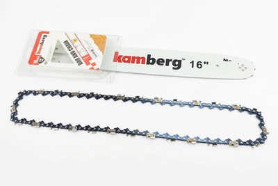 Шина 16" (45 см) + ланцюг 3/8" 1,3 мм 57 зубців до бензопили KAMBERG