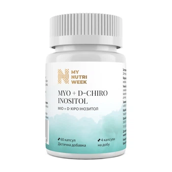 Капсули Міо + D-хіро інозитол My Nutri Week 60 капсул 2064,4 мг