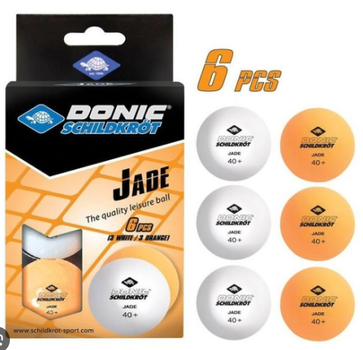 М'ячі Donic Jade ball 40+ 6 шт white+orange