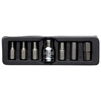 Набор бит HEX 1/2" 7шт S2 4.8x19.5x2.2 см пластиковый кейс