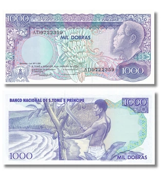 Банкнота 1000 добрас Сан-Томе і Прінсіпі 1989 рік UNC