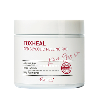 Пилинг-диски для лица очищающие ESTHETIC HOUSE Toxheal Red Glycolic Peeling Pad, 100 шт