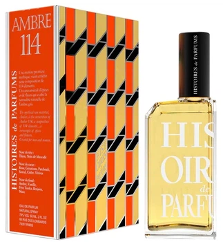 Woda perfumowana unisex Histoires de Parfums Ambre 114 60 ml (841317001126)