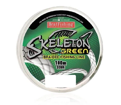 Плетений шнур Bratfishing Skeleton Green 0.7 мм 100 м (30/02-013-070)