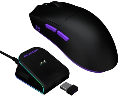 Ігрова мишка Hator Hellyberry HM47 Wireless Black/Violet (HM47_black_violet)